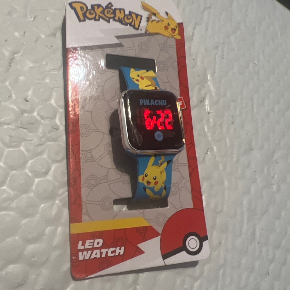 Pokemon LED Digital Wrist Watch Age 6+ Pikachu ￼
